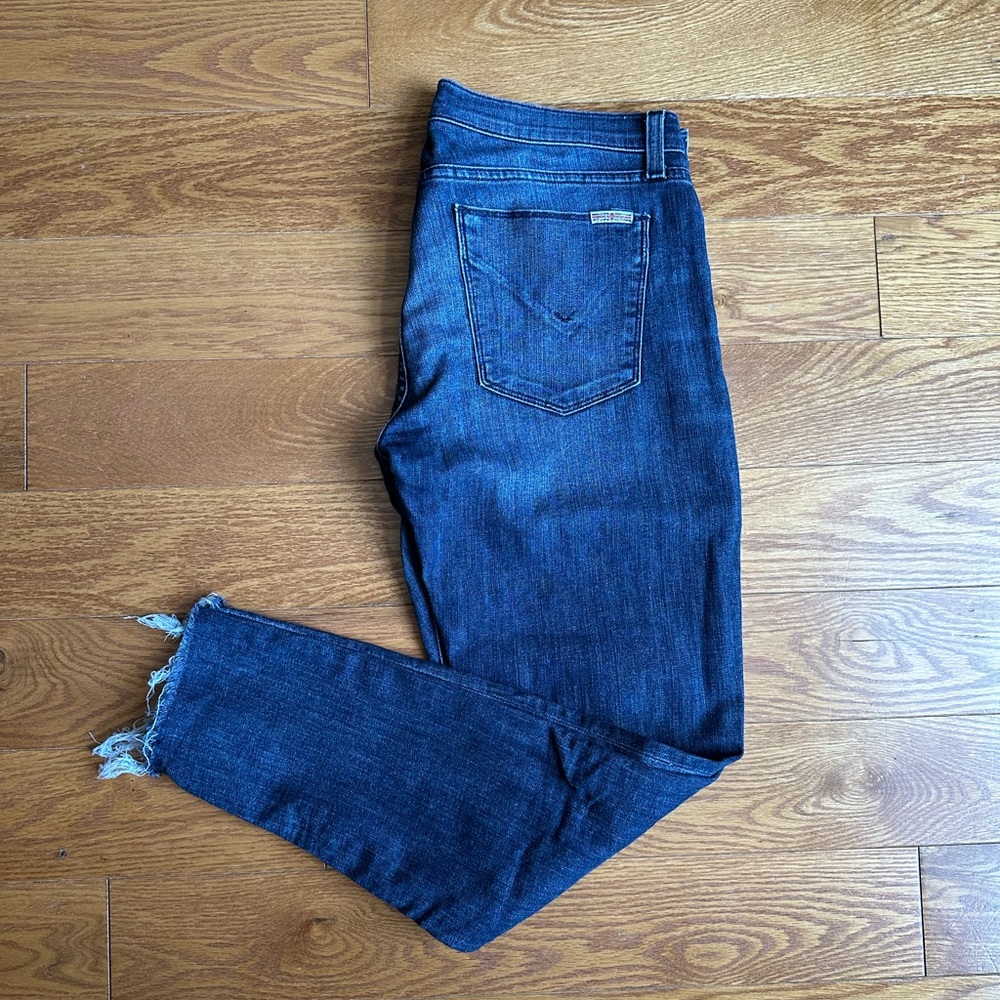 Hudson Jeans Blue Ankle Cropped Denim